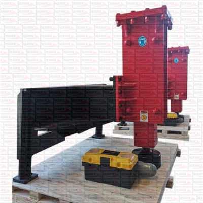 Ffens Hydrolig Wasg Post Gyrrwr Morthwyl Ar gyfer Skid Steer
